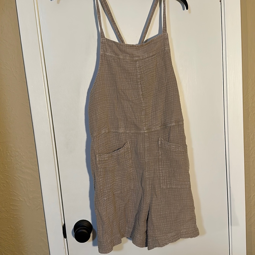 Tan Easel overalls -comfy